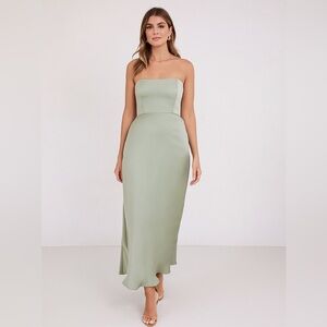 Park & Fifth Sage Green Midi Dress NWT